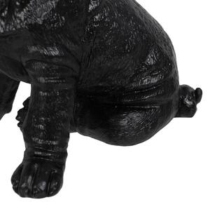 BigBuy Home Dekorativní postava Černý Zlatá Pes 15,5 x 18,4 x 25,5 cm