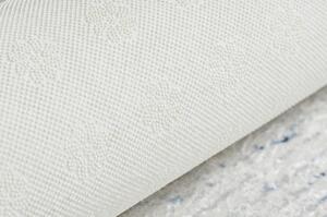 ANDRE mycí kobereček 1213 řecký vintage protiskluz bílá / modrý velikost 120x170 cm | krásné koberce cz
