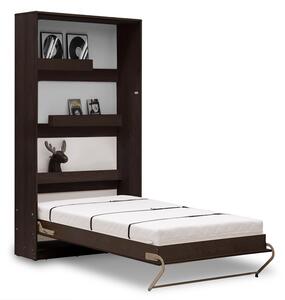 Vertikální sklápěcí postel 90x200 s volitelnou skříní - Dub sonoma Čokoláda - Konec série