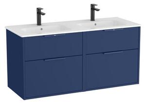 Koupelnová skříňka s dvojumyvadlem Roca Optica 120x58x45,5 cm modrá mat OPT1202ZM