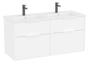 Koupelnová skříňka s dvojumyvadlem Roca Optica 120x58x45,5 cm bílá matná mat OPT1202ZBM