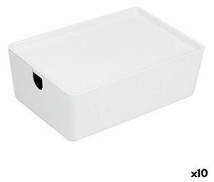 Stohovatelná organizační krabice Confortime s víkem 26 x 17,5 x 8,5 cm (10 kusů)