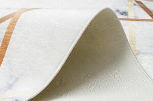 ANDRE mycí kobereček 1220 Mramor, geometrický protiskluz bílá velikost 120x170 cm | krásné koberce cz
