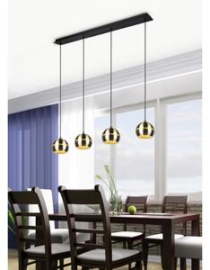 Trio - Lustr na lanku FLETCHER 4xE14/40W/230V mosaz