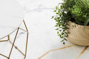 ANDRE mycí kobereček 1220 Mramor, geometrický protiskluz bílá velikost 160x220 cm | krásné koberce cz