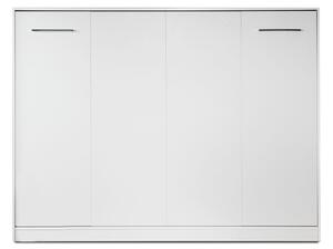 Horizontální sklápěcí postel 140x200 s volitelnou skříní - Bílý mat