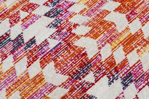 Makro Abra Moderní kusový koberec MUNDO D7951 outdoor geometrický 3D růžový béžový Rozměr: 120x170 cm