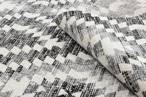 Makro Abra Moderní kusový koberec MUNDO D7461 outdoor geometrický 3D šedý béžový Rozměr: 80x150 cm