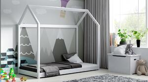 Dětská postel domeček Miko 160 x 80 - Bílý - Výprodej