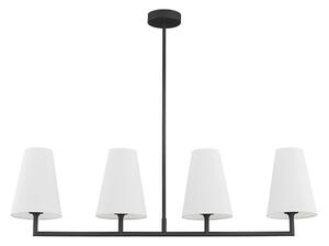 Argon 1831 - Lustr na tyči SAFIANO 4xE27/15W/230V černá