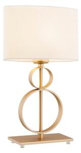Argon 8310 - Stolní lampa PERSEO 1xE27/15W/230V 42 cm krémová/zlatá