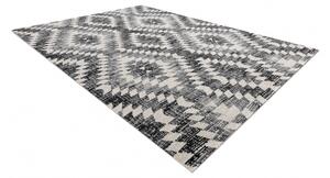 Makro Abra Moderní kusový koberec MUNDO D7461 outdoor geometrický 3D šedý béžový Rozměr: 140x190 cm