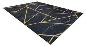 ANDRE mycí kobereček 1222 Mramor, geometrický protiskluz černo velikost 120x170 cm | krásné koberce cz