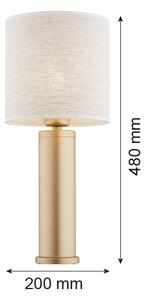 Argon 8315 - Stolní lampa RIVA 1xE27/15W/230V 48 cm zlatá