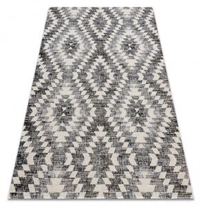 Makro Abra Moderní kusový koberec MUNDO D7461 outdoor geometrický 3D šedý béžový Rozměr: 120x170 cm