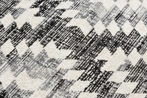 Makro Abra Moderní kusový koberec MUNDO D7461 outdoor geometrický 3D šedý béžový Rozměr: 80x250 cm
