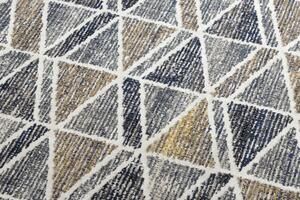 Makro Abra Moderní kusový koberec MUNDO D7891 outdoor geometrický 3D šedý béžový Rozměr: 120x170 cm
