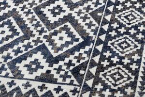Makro Abra Moderní kusový koberec MUNDO E0561 outdoor geometrický 3D modrý béžový Rozměr: 120x170 cm