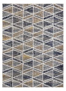 Makro Abra Moderní kusový koberec MUNDO D7891 outdoor geometrický 3D šedý béžový Rozměr: 200x290 cm