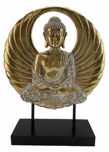 Dekorativní postava DKD Home Decor 25 x 8 x 33 cm Černý Zlatá Buddha Orientální