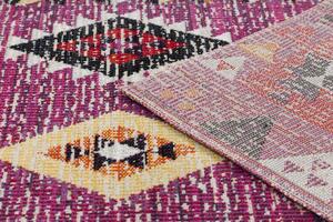 Makro Abra Moderní kusový koberec MUNDO D7701 outdoor růžový béžový Rozměr: 80x250 cm