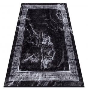 Makro Abra Kusový koberec pratelný MIRO 51278.810 Mramor Řecký vzor protiskluzový černý bílý Rozměr: 120x170 cm