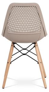 Jídelní židle RAYTON — masiv buk/kov, více barev Bílá