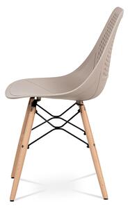 Jídelní židle RAYTON — masiv buk/kov, více barev Béžová