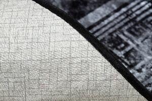 MIRO 51278.810 mycí kobereček Mramor, řecký protiskluz černý / bílá velikost 140x190 cm | krásné koberce cz