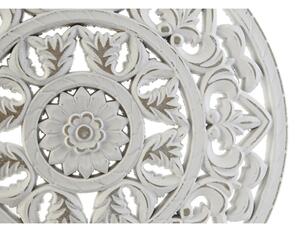 Dekorace na zeď DKD Home Decor Bílý Mandala Indián Starožitný povrch 30 x 2 x 30 cm (2 kusů)