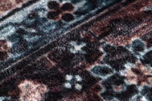ANDRE mycí kobereček Ornament 1826 vintage protiskluz hnědá / modrý velikost 120x170 cm | krásné koberce cz