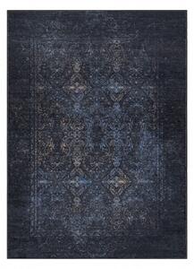 ANDRE mycí kobereček Ornament 1058 vintage protiskluz černo bílý velikost 160x220 cm | krásné koberce cz