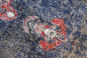 Makro Abra Moderní kusový koberec MUNDO E0551 outdoor vintage červený černý Rozměr: 80x250 cm
