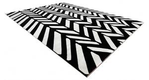 Makro Abra Moderní kusový koberec MUNDO E0571 outdoor béžový černý Rozměr: 80x150 cm
