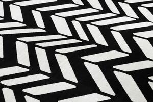 Makro Abra Moderní kusový koberec MUNDO E0571 outdoor béžový černý Rozměr: 140x190 cm
