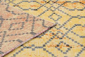 Makro Abra Moderní kusový koberec MUNDO D5751 outdoor pomerančový černý Rozměr: 120x170 cm