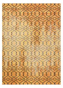 Makro Abra Moderní kusový koberec MUNDO D5751 outdoor pomerančový černý Rozměr: 200x290 cm
