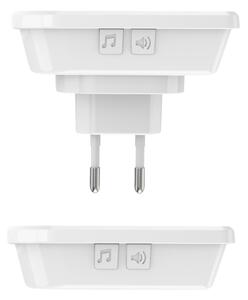 Solight 1L67AD - SADA 2x Bezdrátový zvonek 230V/3xAAA IP56 bílá