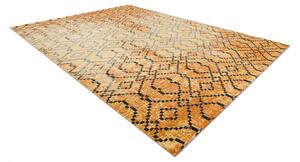 Makro Abra Moderní kusový koberec MUNDO D5751 outdoor pomerančový černý Rozměr: 80x150 cm