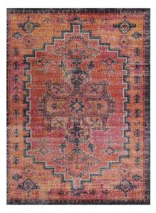 Makro Abra Moderní kusový koberec MUNDO D7961 outdoor vintage červený černý Rozměr: 120x170 cm