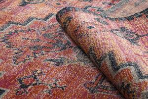 Makro Abra Moderní kusový koberec MUNDO D7961 outdoor vintage červený černý Rozměr: 120x170 cm