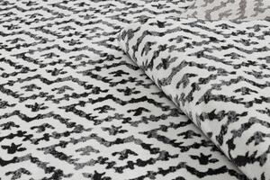 Makro Abra Moderní kusový koberec MUNDO E0621 outdoor geometrický béžový černý Rozměr: 200x290 cm