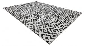 Makro Abra Moderní kusový koberec MUNDO E0621 outdoor geometrický béžový černý Rozměr: 80x150 cm