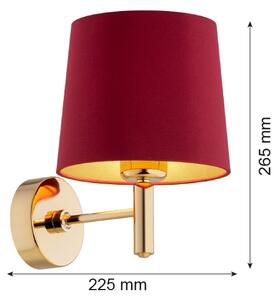 Argon 8311 - Nástěnná lampa PONTE PLUS 1xE27/15W/230V červená