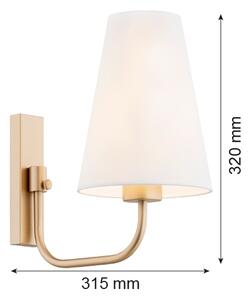 Argon 8312 - Nástěnná lampa SAFIANO 1xE27/15W/230V zlatá