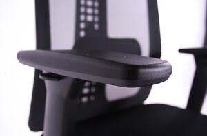 Kancelářská ergonomická židle Sego SPIRIT — černá, nosnost 130 kg