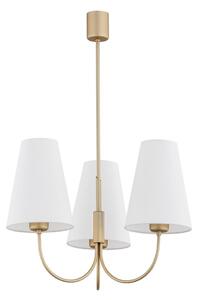 Argon 6267 - Lustr na tyči SAFIANO 3xE27/15W/230V zlatá