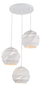 ITALUX PND-2424-3S-WH - Lustr na lanku PALERMO 3xE27/40W/230V bílá