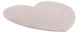 Makro Abra Moderní kusový koberec SHAPE 3105 Srdce protiskluzový vhodný k praní shaggy růžový Rozměr: 80x80 cm