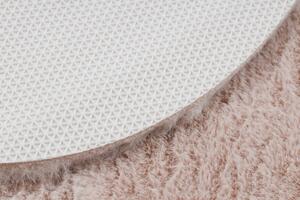 Makro Abra Moderní kusový koberec SHAPE 3105 Srdce protiskluzový vhodný k praní shaggy růžový Rozměr: 80x80 cm